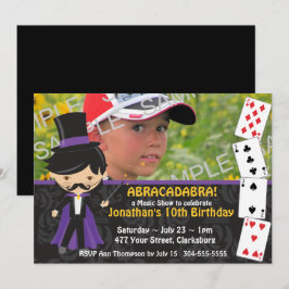 Magic Show Geburtstagsparty Einladung