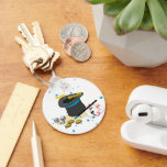 Magic Show Happy Birthday Kids Gastgeschenk Schlüsselanhänger<br><div class="desc">Magic Show Happy Birthday Kids Gastgeschenk Schlüsselanhänger mit blauen Sternen 🖹 Einfügen Sie Ihren Text 🎨 Farbe eines Elements 📧 Fragen nach einem benutzerdefinierten Design beatecisse@kbmd3signs.com Besuchen Sie für Tipps und Ideen zu Farbe,  Kunst und Dekoration,  www.KBMD3signs.com</div>