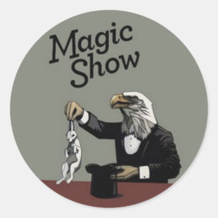 Magic Show Runder Aufkleber