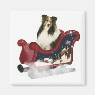 Magic Sleigh Sheltie Magnet