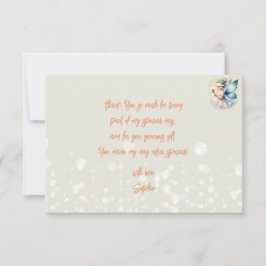 Magic Small Fairy Silhouette Kindergeburtstag Dankeskarte