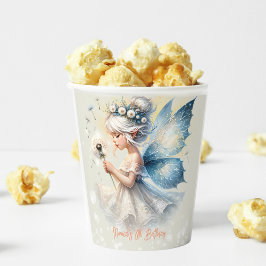 Magic Small Fairy Silhouette Kindergeburtstag Pappbecher