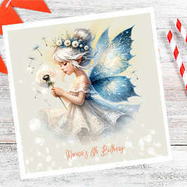 Magic Small Fairy Silhouette Kindergeburtstag Serviette
