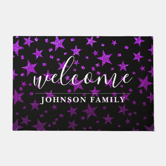 Magic Star Galaxy Glitzer Lehrerin Klassenzimmer S Fußmatte (Vorderseite)