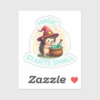 Magic startet Small - Niedlicher Igel Sticker