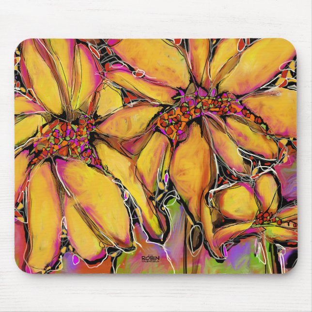 "Magic Sunflower Mouse Pad" Mousepad (Vorne)