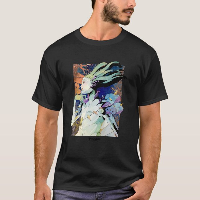 Magic The Gathering Merfolk Zauberer Tempest Ernte T-Shirt (Vorderseite)