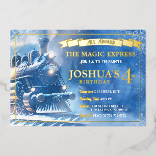Magic Train Birthday Einladung