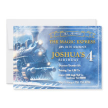 Magic Train Birthday Einladung