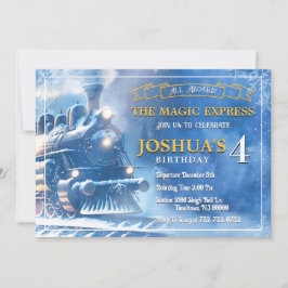 Magic Train Birthday Einladung