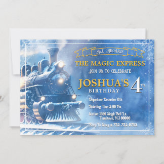 Magic Train Birthday Einladung