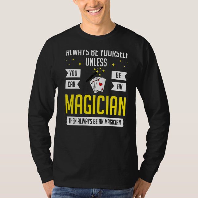 Magic Trick Magician Cards Box T-Shirt (Vorderseite)