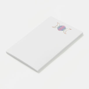 Magic Triple Moon - Spirit Blume des Lebens 2 Post-it Klebezettel