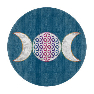 Magic Triple Moon - Spirit Blume des Lebens 2 Schneidebrett