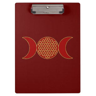 Magic Triple Moon - Spirit Flower Of Life 1 Kapuze Klemmbrett