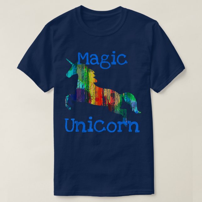 Magic Unicorn  Cute Mystical Galloping Gift Tee  (Design vorne)
