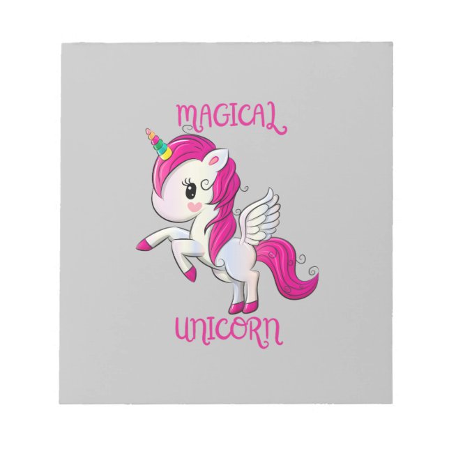 Magic Unicorn Fan Club Notizblock (Vorderseite)