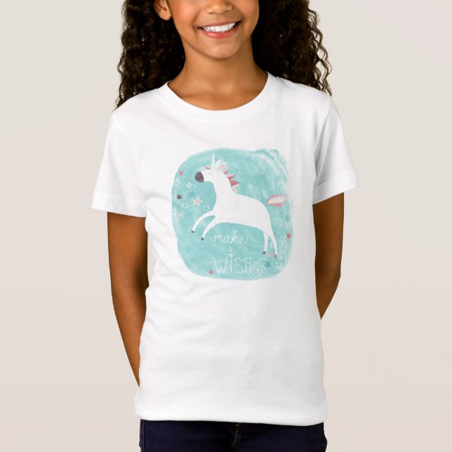 Magic Unicorn Squad - Mach einen Wunsch T-Shirt (Vorderseite)