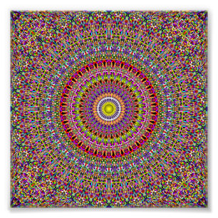 Magic Verziert Garden Mandala Fotodruck