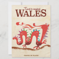 Magic Wales Dragon Reiseplakat