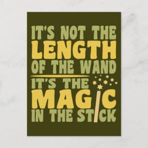 MAGIC WAND benutzerdefinierte Postkarte