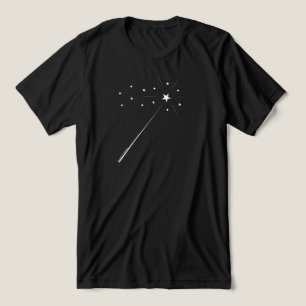Magic Wand mit Sternen und Glitzern in Weiß Tri-Blend Shirt