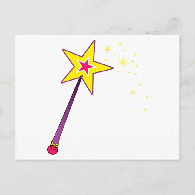 Magic Wand Postkarte (Vorderseite)