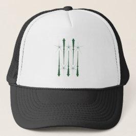 Magic Wands (Green) Trucker Hat (12 Farben) Truckerkappe