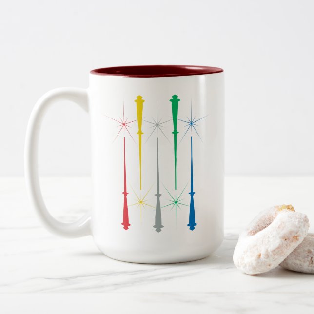 Magic Wands Tasse 15oz. Dunkelrot (Mit Donut)