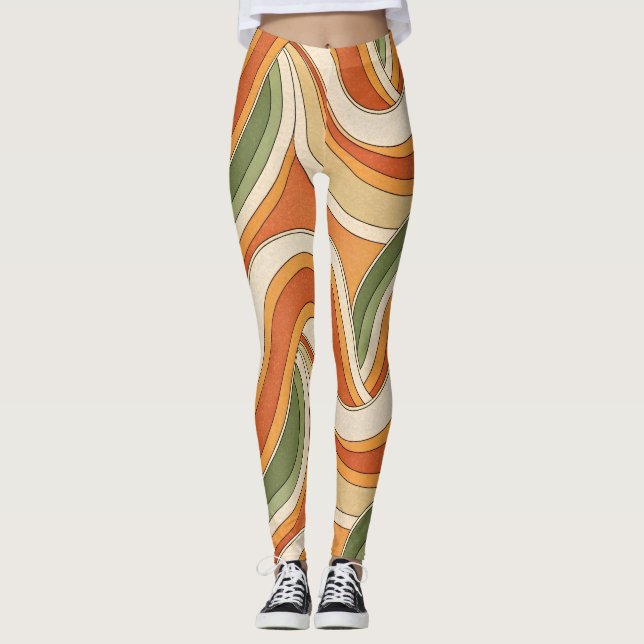 Magic Wave Pattern Leggings (Vorderseite)