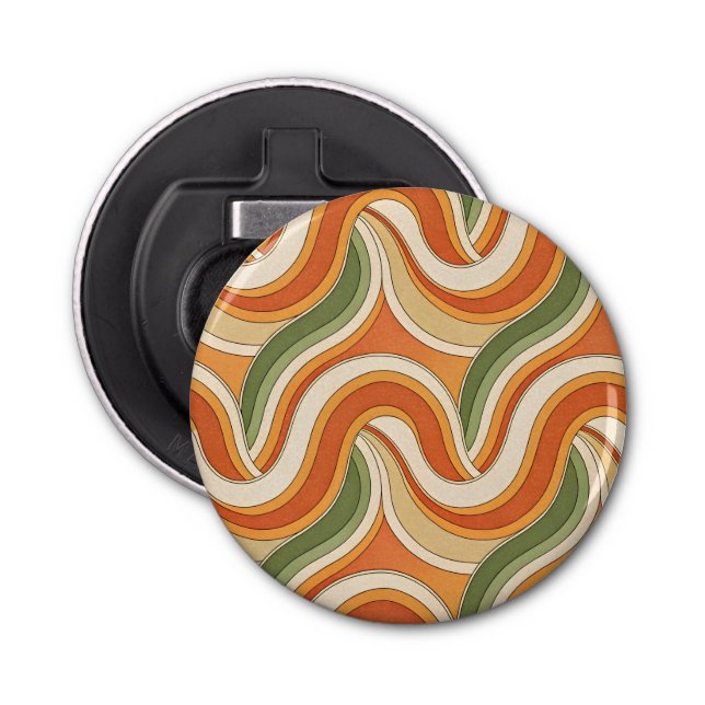 Magic Waves Muster Flaschenöffner (Vorderseite)