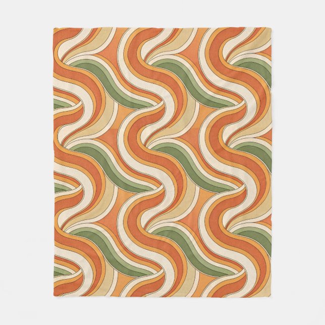 Magic Waves Muster Fleecedecke (Vorderseite)