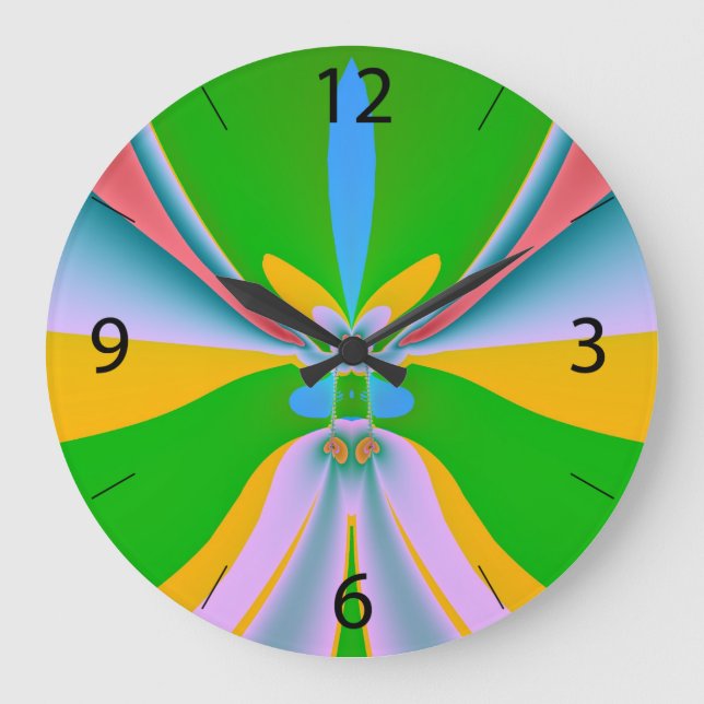 Magic Way Round Clocks - Individuell Große Wanduhr (Vorderseite)