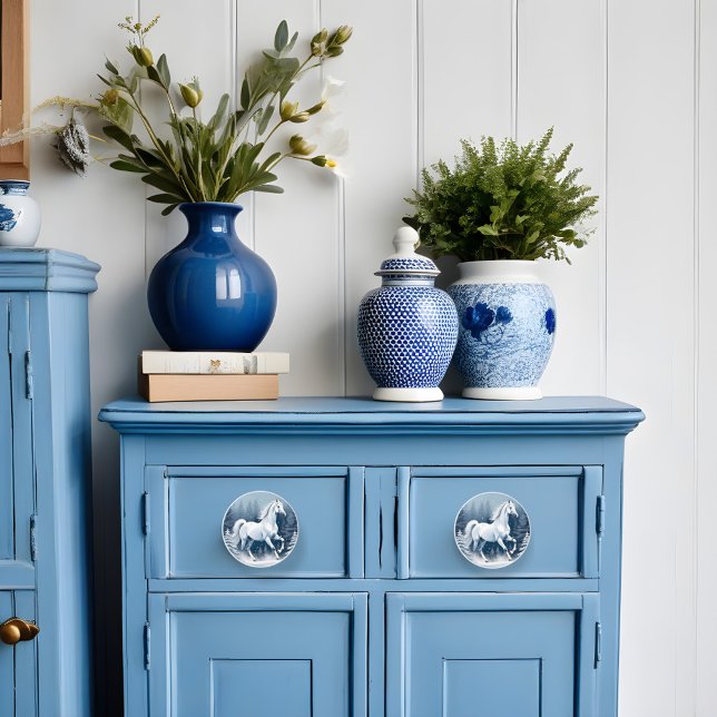 Magic White Winter Horse Keramikknauf (Von Creator hochgeladen)