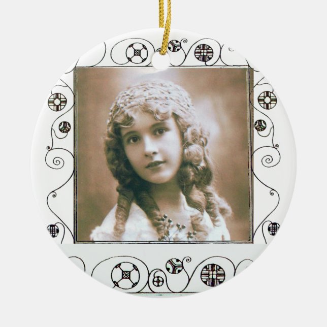 MAGIC WIRBEL FOTO TEMPLATE , Lila Amethyst Keramikornament (Vorne)