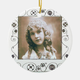 MAGIC WIRBEL FOTO TEMPLATE , Pink Red Ruby Keramik Ornament
