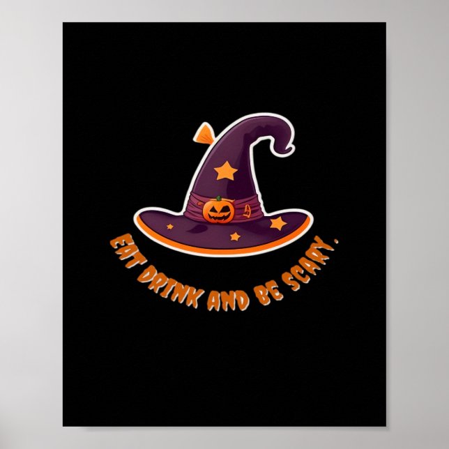 Magic Witch Hat For The Boos Party Essential Poster (Vorne)