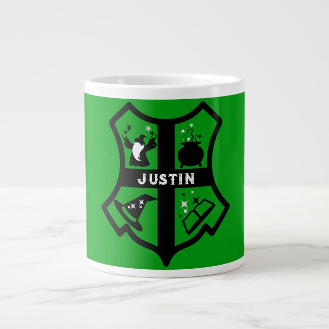 Magic Wizard-Geschenk Jumbo-Tasse (Vorderseite)