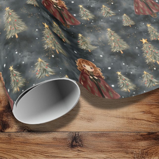 Magic Wizard School Weihnachtswrapping Paper Geschenkpapier (Wizard School Christmas Gift Wrap )