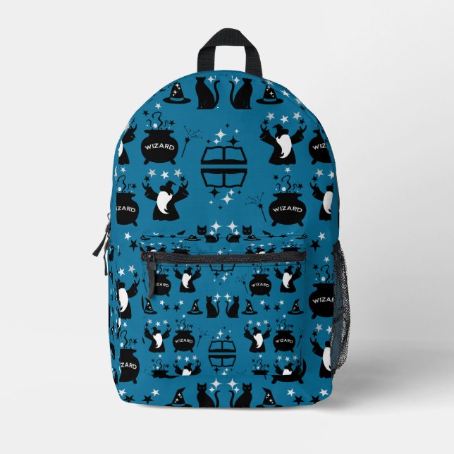Magic Wizard-Wohngestaltung Bedruckter Rucksack (Vorderseite)
