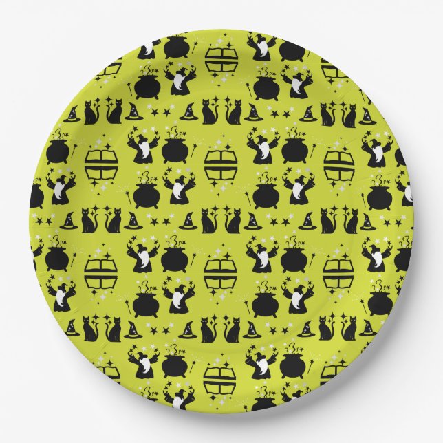 Magic Wizard-Wohngestaltung Pappteller (Vorderseite)