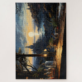 Magic Workshop Bench Über der Fantasy Bay Puzzle