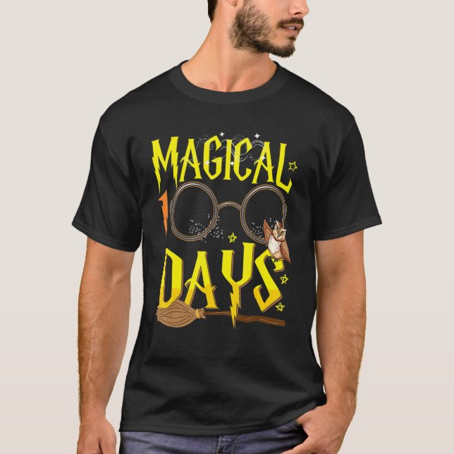 Magical 100 Days Of School Teacher Students Kids B T-Shirt (Vorderseite)