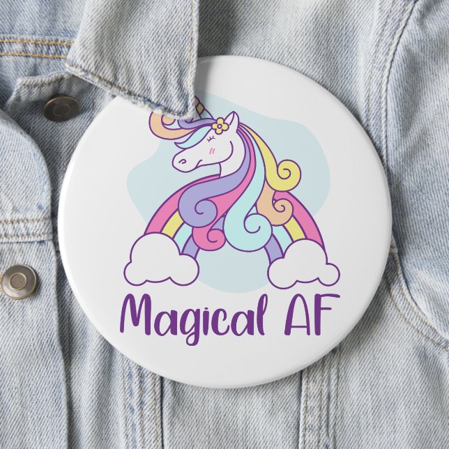 Magical AF | Einhorn Button (Beispiel)