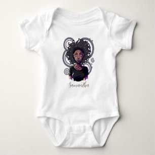 Magical Afro Woman Baby Strampler