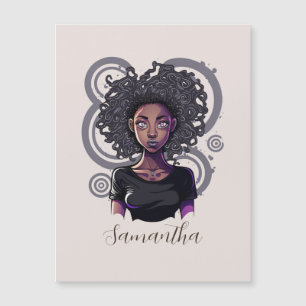 Magical Afro Woman Magnetkarte