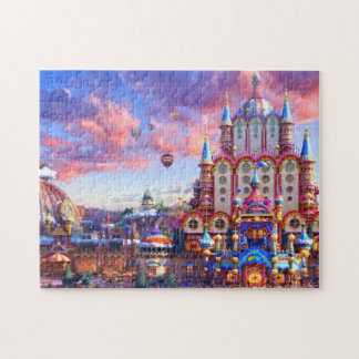 Magical Amusement Park Burg & Heißluftballon Puzzle