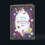 Magical and Enchanting Birthday mother Karte<br><div class="desc">Magical and whimiscal birthday greeting full of color,  characters.  See other categories Same Image.  Inside and outside designed heavily.

Some flowers and vines provide by Original graphics (c)Delightful-Doodles (Original Artwork-Koordinate für Flugsicherungen</div>