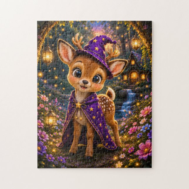 Magical Baby Deer Wizard Jigsaw Puzzle (Vertikal)