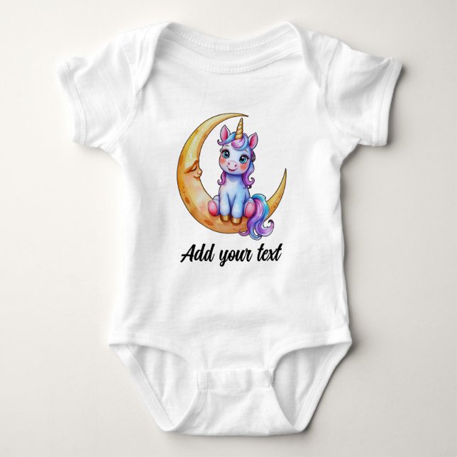 Magical Baby Unicorn Bodysuit Baby Strampler (Vorderseite)